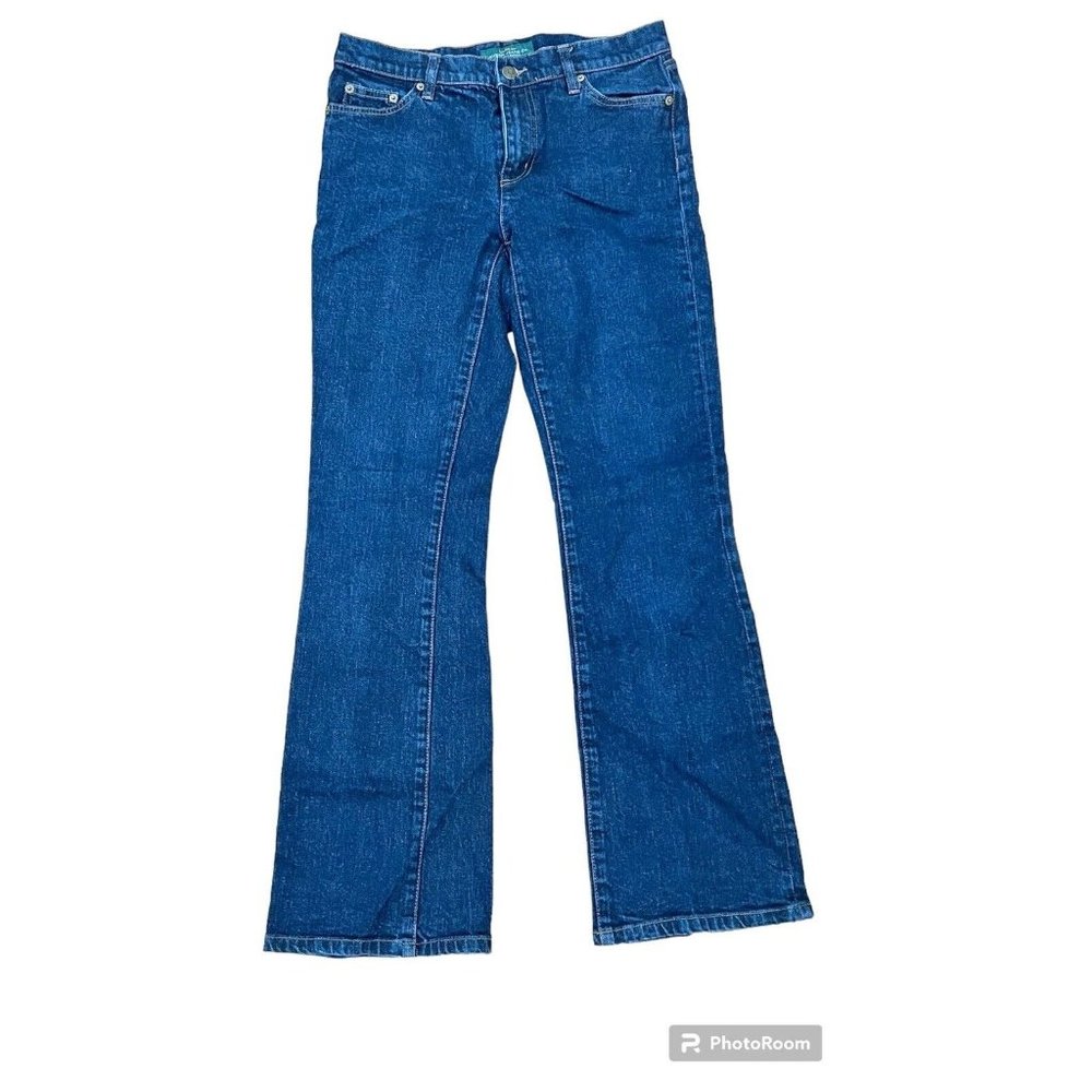 Lauren Ralph Lauren Bootcut Jeans Women Size 6 Dark Wash Classic Denim